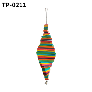 Wholesale Colorful Parrot Wooden Chew Bird Toy Suppliers (TP-0211/212/213)